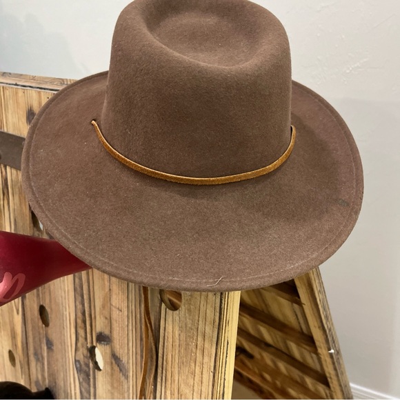 Vintage Broner Outback Crushable 100% Wool Brown Hat  SIZE Medium 8” - Picture 3 of 9